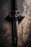 Placeholder: black dagger, black, gems, vampire sword, beautiful inscriptions, runes, big sword, western sword, broadsword, bone