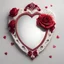 Placeholder: a Valentine's red hand mirror with white lace and rubies and roses, on a white background, trending on Artstation, {creative commons}, fanart, AIart, {Woolitize}, by Charlie Bowater, illustration, color correction, Filmic, Nikon D750, Brenizer method, Side View, Perspective, Depth of Field, Field of View, F/2.8, Lens Flare, Tones, 8K, Full HD, ProPhoto RGB, Perfectionism, Edge Lighting, Natural Light, Soft Lighting, Accent Lighting, Diffraction Correction, Imperfect