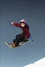 Placeholder: As monochrome image of a snowboarder in offpist, by kawase hasui, moebius and edward hopper, colorful flat surreal design, hd, 8 k, artstation