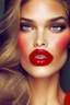 Placeholder: Most beautiful Super model red lips