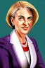 Placeholder: Extremely rich female politician portrait