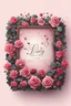 Placeholder: the logo of the dating square, a bed landscape with roses, fabulous style, romantic,