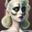 Placeholder: beetlejuice wearing make up girl