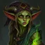 Placeholder: a pretty goblin shaman woman