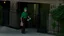 Placeholder: UPS delivery man wearing green crocs is at the gate