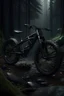 Placeholder: Erstelle ein Mountainbike aus der Zukunft in einem Düsteren Wald