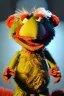 Placeholder: Waist up muppet Portrait, Nicolás maduro muppet doll, mustache, photo studio, red background, unreal engine 5, concept art, art station, ray tracing, lumen lighting, ultra detail, volumetric lighting, 3d.