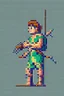 Placeholder: pixel art archer