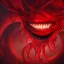 Placeholder: red, tentacles, eyes, teeth, monster, horror, blood, huge, scary, hyperrealism, gore, masterpiece, expert, volumetric lighting, deformed, optic funcus