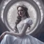 Placeholder: insanely beautiful and attractive woman wearing a victorian white dress ::in the style of shattered :: broken glass globe: :: intricately detailed hyperdetailed hyperrealism impressionism color graded surrealism fractal 4K HDR sharp focus 3D shading shadow depth beautiful colorful fantastical beautiful