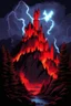 Placeholder: fire, lightning, wind, rain, volcanic lava, fireworks, explosions, multicolored neon lights, Count Dracula with red eyes and sharp fangs, craggy trees, giant boulders, dust, smoke, fog, clouds, bubbles, Neuschwanstein, Mont Saint-Michel, giant bats, giant gargoyles, Ogers, Dragons, Bigfoot, Frankenstein, Wolfman, the mummy, Giant Pee Wee Herman monster, an albino cat, snow white zombie