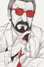 Placeholder: an angry man who looks like Hans Gruber wearing solid red glasses