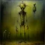 Placeholder: Creepy sepsis metaphoric image with very long legs, failing the biomorphic faceless inquisition, surreal, sinister, profound, dramatic, oil painting, fantastical, by VS Gaitonde and Duy Hunyh and Desmond Morris