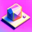 Placeholder: isometric cclean art of super cute folder icon, soft lighting, soft pastel gradients, high definition, 3d icon clay render, blender 3d