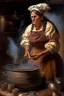 Placeholder: a cook chief from victiorian times woman coocking