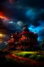 Placeholder: Old Victorian architecture in a Victorian valley, dramatic sky, cloudy sky, digital art, 4k, 8k, trending on ArtStation