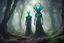 Placeholder: ancient alien mystic in mystical forest