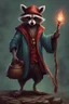 Placeholder: evil Raccoon wizard