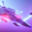 Placeholder: a crystalised blue pink spaceship, gold, diamonds, lightbeams, cosmic background, atmospheric, realistic, unreal engine, 8k. Cinematic lighting, octane render.