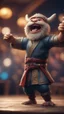 Placeholder: viking kung fu munk drunk karaoke with two microphones,bokeh like f/0.8, tilt-shift lens 8k, high detail, smooth render, down-light, unreal engine, prize winning