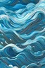 Placeholder: The illustration depicts a seamless wave pattern stretching across the page. Waves of varying sizes and shapes overlap and cascade downwards, creating a dynamic and fluid composition. The waves transition from darker shades of blue at the bottom to lighter shades towards the top, mimicking the depth and movement of the ocean. Small details like foam and bubbles can be found within the waves, adding depth and realism to the scene.