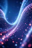 Placeholder: bright abstract particles waves length house music
