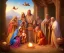 Placeholder: mdjrny-v4 style, the Nativity scene with brown people, detailed, photo realistic, cinematic, by drew struzan