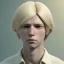 Placeholder: medieval fantasy, man, 20 year old, messy blond hair, round face, naïve, round face, realistic style, octane render