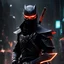 Placeholder: Dark Cyborg Shinobi, cybernetic, stealthy, black-clad, futuristic, ninja, high-tech, augmented, bionic, shadows, mechanical limbs, ancient art, traditional, katana, futuristic shuriken, cybernetic eye, neon-lit, mysterious, haunting, dystopian, deadly precision, ninja stars, robotic assassin, futuristic weapons, cybernetic enhancements, hidden in shadows, cybernetic armor, enigmatic, advanced technology, desolate, cyberpunk, eerie, ninja mastery, glowing cybernetics, concealed blades