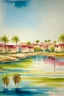 Placeholder: landscape for qatar people water color