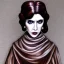 Placeholder: extrem tim burton style of princess leia, brown eyes, sharp focus,3D, ultra detailed,