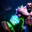 Placeholder: Ultra detailed fullbody Portrait in oil on canvas of League of Legends Braum,extremely detailed digital painting, extremely detailed face, crystal clear eyes, mystical colors ,perfectly centered image, perfect composition, rim light, beautiful lighting,masterpiece ,8k, stunning scene, raytracing, anatomically correct by Seung Eun Kim and simon bisley and Claudio Tumiati.16k