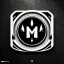 Placeholder: logo with the letter R end N, black and white