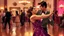 Placeholder: Man and woman in their thirties dancing swing, Art