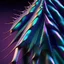 Placeholder: iridescent cloth with spikes