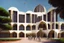 Placeholder: Worlds best building design for a college campus. Unique and brilliant architectural design. Use Indian dravidian style mixed.