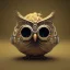 Placeholder: Steampunk Owl, tilt shift,miniature, extreme detail, Photorealism, macro lens 24mm, cinema4d, HDR, 8k, unreal engine 5