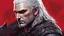 Placeholder: geralt of rivia, red background