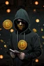 Placeholder: Bitcoin hacker matrix, photorealistic, soft colors,