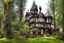 Placeholder: fantasy victorian house surrounded by forest