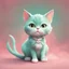 Placeholder: A delightful and adorable cartoon illustration featuring a cute mint-colored cat against a charming pink background, (delightful illustration:1.4), (adorable cartoon cat:1.5), (charming pink background:1.3), (expressive mint hues:1.2), inspired by the styles of cute cartoon artists, trending on ArtStation, Intricate, Sharp focus, vibrant lighting, (whimsical:1.4), (playful ambiance:1.3), (lush fur details:1.5), Cartoon, Masterful, Captivating, High Detail, Cinematic view