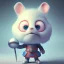 Placeholder: tiny cute {pawn} toy, standing character, soft smooth lighting, soft pastel colors, skottie young, 3d blender render, polycount, modular constructivism, pop surrealism, physically based rendering, square image