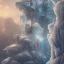 Placeholder: ice kingdom digital painting,a crystal - clear ice, majestic, ice fractal, Fantasy, Illustration,Character Design, magician