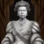 Placeholder: queen elizabeth, dramatic, dramatic lighting, pixar style, volumetric lighting, hyperrealism, 8k, high quality, photorealistic, lot of details