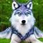 Placeholder: A magical sparkle wolf