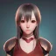 Placeholder: Anime girl cute neck head portrait, warrior costume, village, meditation, 8k quality