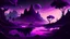 Placeholder: psychedelic, violet tones, fantasy landscape with black bottom