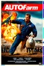 Placeholder: "Create a 90s-style action movie poster titled 'AUTOfarm.' Include the subtitle 'BMI - Suckin-p-p' prominently." Feature a heroic mechanic battling thousands of people with a spanner, and in the background, show a sheep holding a machine gun. The scene should be intense and dynamic, capturing the high-energy and gritty aesthetic of classic 90s action films.