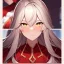 Placeholder: Clear focus,8k,Beatiful Lighting,Beatiful Blur,Beatiful Face,Beatiful Shading,Amber long hair,fluffy hair, long fluffy bangs, Cyan eyes, wearing a red ninja outfit for girls, Extreme Close Up