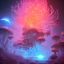 Placeholder: Spherical Frost metal magic armoured pink lightning Mycelium giant blob red MUSHROOM flower BURNING IN BLUE FLAMES hellfire abyss stars SPACE lANDSCAPE